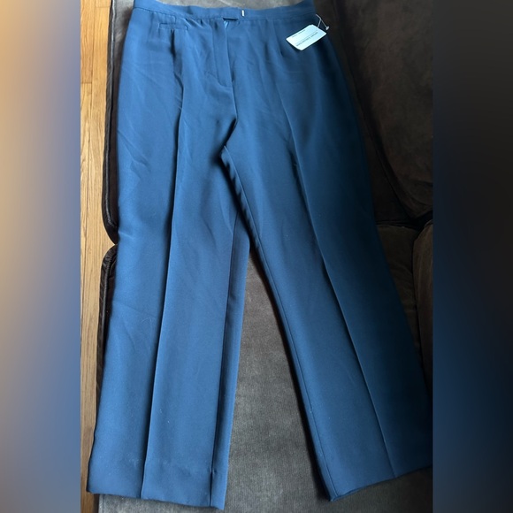 Sport Collection NWT Black Straight Wide Leg. High Rise Dress Pants Sz 16. - Picture 1 of 12